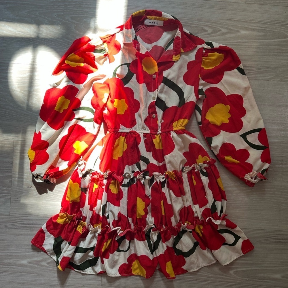Mieu Floral Ruffle Dress - Picture 2 of 9